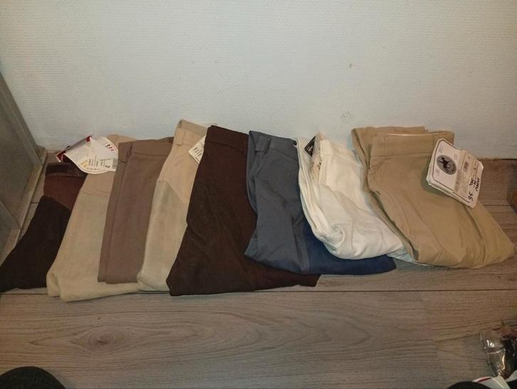 Partij rijbroeken maat 42, Dieren en Toebehoren, Paardrijkleding, Nieuw, Onderkleding, Dressuur, Ophalen of Verzenden