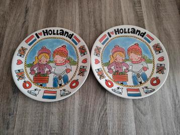 Blond Amsterdam Dinerborden 'I ️❤️ Holland' ⌀25,5cm beschikbaar voor biedingen