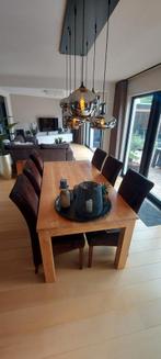 teak tafel 2 x 1, Ophalen, Gebruikt