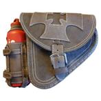 Lederen Swingarm Tas + Benzinefles Houder, Verzenden, Nieuw