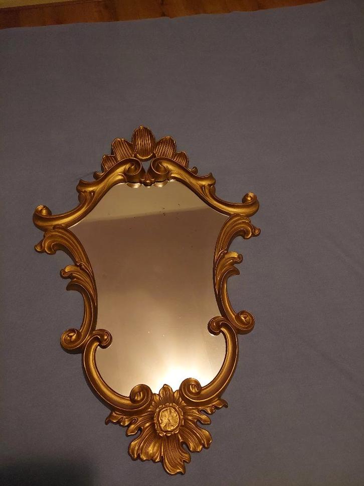 Vintage Italiaanse wandspiegel, Antiek en Kunst, Antiek | Spiegels, Minder dan 50 cm, Minder dan 100 cm, Overige vormen, Ophalen