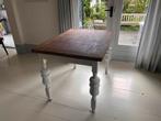 Franse Brocante Eettafel, Huis en Inrichting, Tafels | Eettafels, Gebruikt, 100 tot 150 cm, Vier personen, Rechthoekig