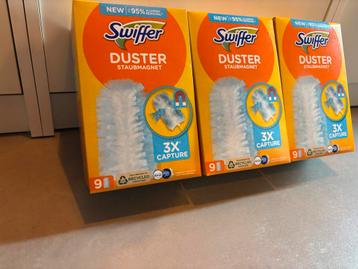 3x swiffer duster navulverpakking met ieder 9 borstels beschikbaar voor biedingen