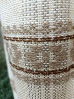 Vintage grof geweven linnen ? gordijn breed 110 x 139 (KG14), Gebruikt, 100 tot 150 cm, 100 tot 150 cm, Ophalen of Verzenden