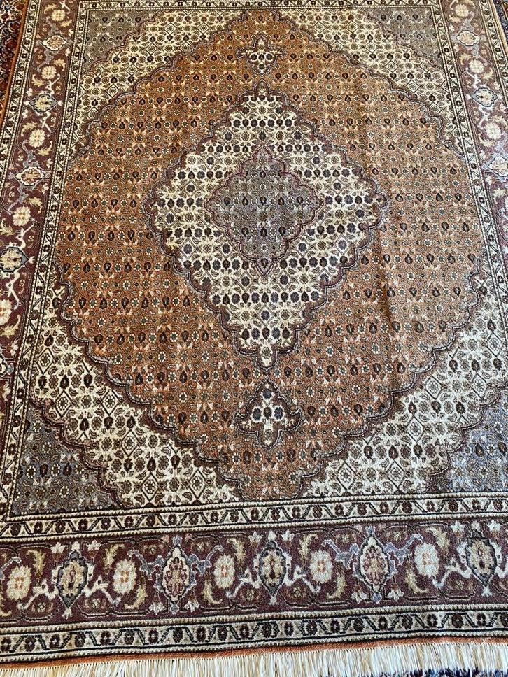 tapijt, Huis en Inrichting, Stoffering | Tapijten en Kleden, Gebruikt, 200 cm of meer, Rechthoekig, Crème, Beige, Bruin, Zwart