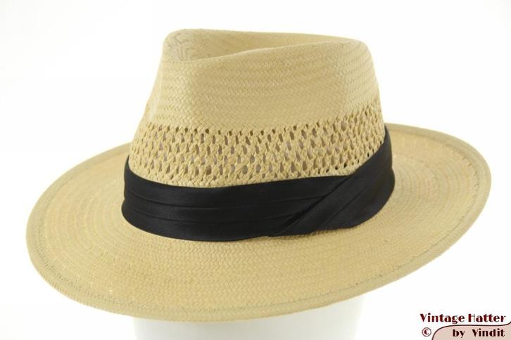 Zomer gleufhoed Brixton Goodman Straw Fedora stro 57 nieuw, Kleding | Heren, Hoeden en Petten, Nieuw, Hoed, 57 cm (M, 7⅛ inch) of minder
