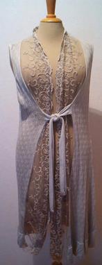 Lichtbruin romantisch Ibiza/boho vest met kant! L, Kleding | Dames, Bruin, Maat 42/44 (L), Ophalen of Verzenden, Zo goed als nieuw