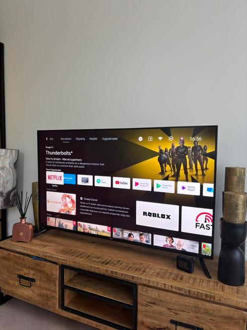 CHiQ U55QG7C – 55 inch 4K QLED Smart TV  Android TV, Audio, Tv en Foto, Televisies, Zo goed als nieuw, QLED, 100 cm of meer, 4k (UHD)