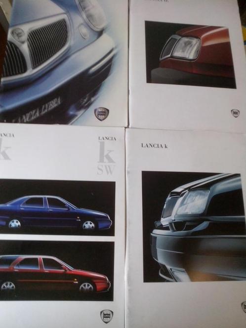 4x Lancia brochures/folders: Lybra + Delta 1993 + k + k SW, Boeken, Auto's | Folders en Tijdschriften, Zo goed als nieuw, Overige merken