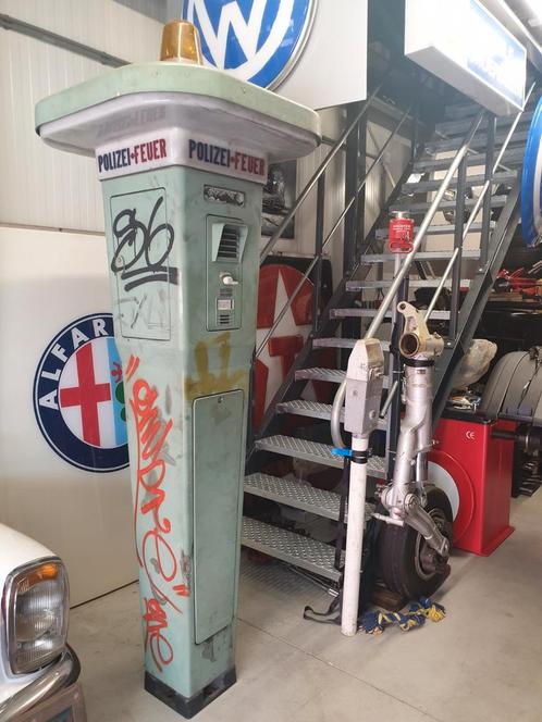 Duitse Polizei Feuerwehr meldpaal, 240cm hoog zeldzaam item, Verzamelen, Automaten | Overige, Gebruikt, Ophalen