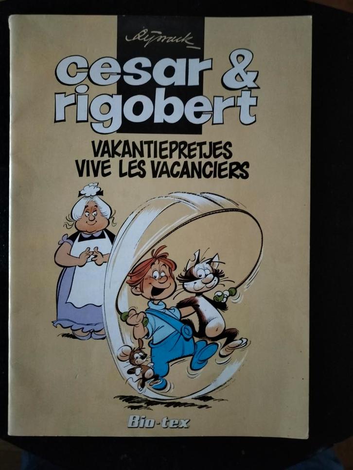 Bio-tex stripboek Cesar & Rigobert vakantiepretjes uit 1981, Verzamelen, Merken en Reclamevoorwerpen, Overige typen, Ophalen of Verzenden