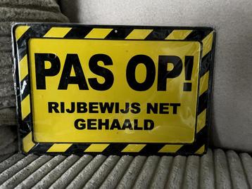 Rijbewijs net gehaald, metalen giftcard beschikbaar voor biedingen