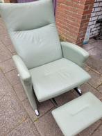 Groene tv stoel, Huis en Inrichting, Fauteuils, Ophalen, Kunststof, Gebruikt, 75 tot 100 cm