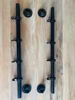 Industriële kapstok zwart | Steigerbuis 83cm | 8haken | Wand, Gebruikt, Minder dan 100 cm, Metaal, Ophalen