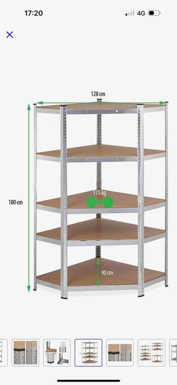 NIEUW!! Profeco Hoek Opbergrek 180x90x40cm beschikbaar voor biedingen