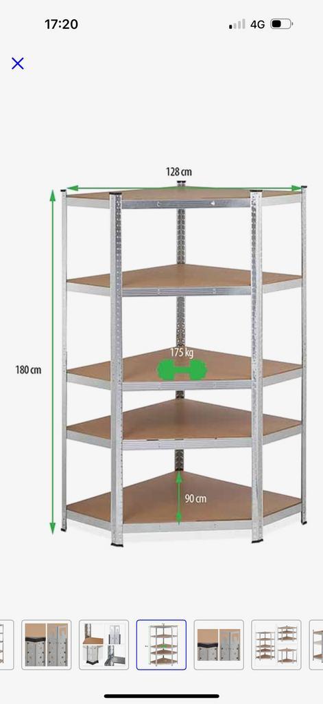 NIEUW!! Profeco Hoek Opbergrek 180x90x40cm, Huis en Inrichting, Kasten | Stellingkasten, Nieuw, Ophalen of Verzenden