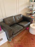 Gratis bruin leren bank, Ophalen, Gebruikt, Leer