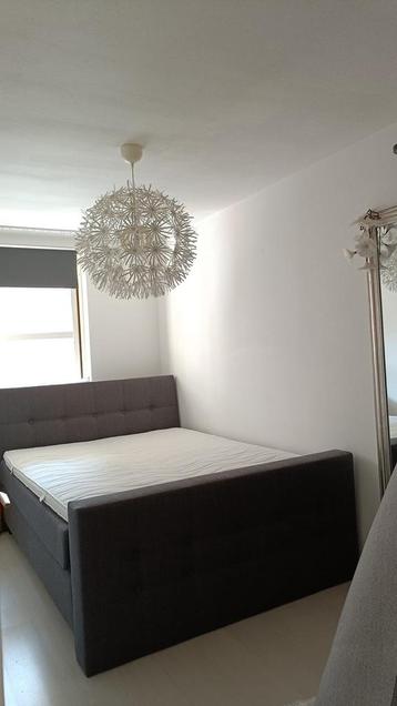 Boxspring met voetbord antraciet 160x200 beschikbaar voor biedingen
