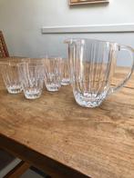 vintage Wedgwood kristallen karaf en waterglazen, Ophalen, Zo goed als nieuw, Wedgwood, Glas of Glazen