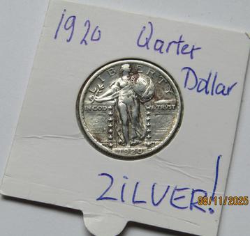 ** 1920 - USA -  Standing Liberty Quarter - ZILVER  ** 0.9% beschikbaar voor biedingen