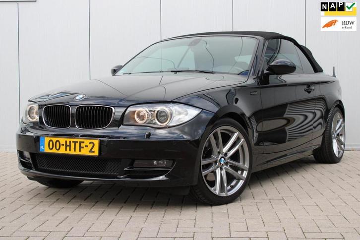 BMW 1-serie Cabrio 120i Cabrio I CLIMA I LEDER I AUTOMAAT I, Auto's, BMW, Bedrijf, Te koop, 1-Serie, ABS, Airbags, Airconditioning