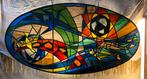 Uniek glas in lood kunstwerk ALEX LUIGJES SR. Amersfoort, Ophalen