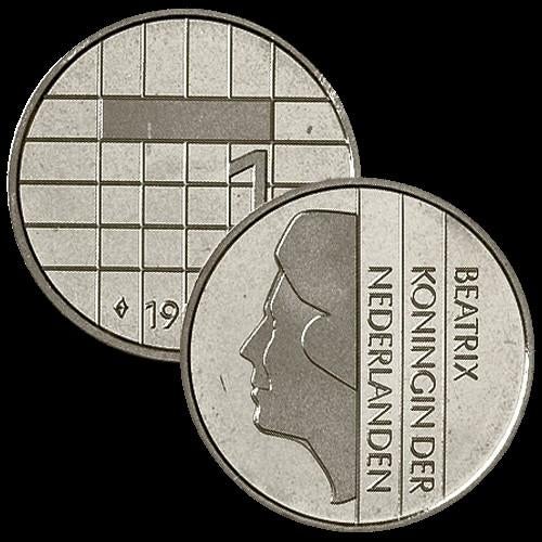 1 gulden beatrix unc, Postzegels en Munten, Munten | Nederland, Losse munt, 1 gulden, Koningin Beatrix, Ophalen of Verzenden
