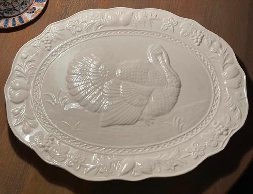 Vintage Portugese serveerschaal Bordallo stijl, Huis en Inrichting, Keuken | Servies, Schaal of Schalen, Overige stijlen, Ophalen