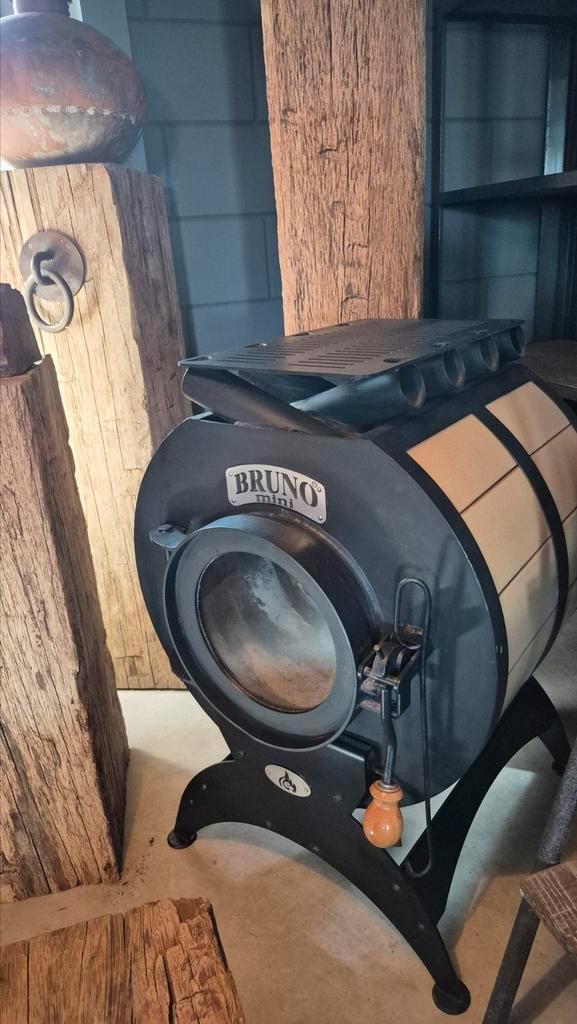 Bullerjan/Bruno mini 7kw, Huis en Inrichting, Kachels, Zo goed als nieuw, Houtkachel, Hout, Ophalen
