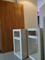 Bureau-blad met twee kastjes - Gratis af te halen!, Ophalen, Gebruikt, Bureau