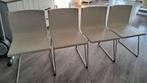 4 stoelen, Huis en Inrichting, Stoelen, Ophalen, Gebruikt, Wit