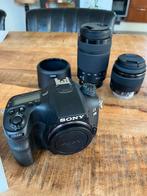 Defecte body sony a68 met twee werkende lenzen, Spiegelreflex, Ophalen of Verzenden, Geen optische zoom, Sony