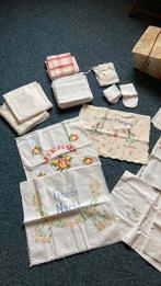 Pyama zakjes theedoeken enz, Antiek en Kunst, Antiek | Kleden en Textiel, Ophalen of Verzenden