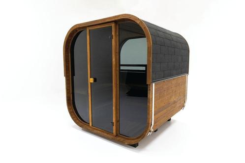 Hekla Buitensauna | 210 cm | Incl. 9 kW kachel | NIEUW, Sport en Fitness, Sauna, Nieuw, Complete sauna, Fins of Traditioneel, Ophalen