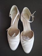 Trouwschoenen maat 38, Kleding | Dames, Ophalen, Wit, Zo goed als nieuw, Schoenen met hoge hakken