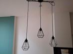 Moderne hanglamp met 3 lampjes, Ophalen of Verzenden, Zo goed als nieuw, Metaal, Modern