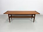 Vintage salontafel jaren 60 teak, 100 tot 150 cm, Verzenden, Teakhout, 50 tot 100 cm