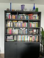 Zwart gelakt eiken Buffet / Boekenkast, Huis en Inrichting, Ophalen, 200 cm of meer, 150 tot 200 cm, Eikenhout