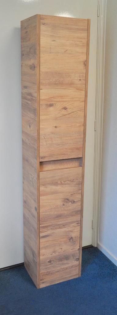 Kolomkast 180 x 35 x 30 cm NIEUW in warm oak 2-deurs NIEUW, Huis en Inrichting, Badkamer | Badkamermeubels, Nieuw, (Half)hoge kast
