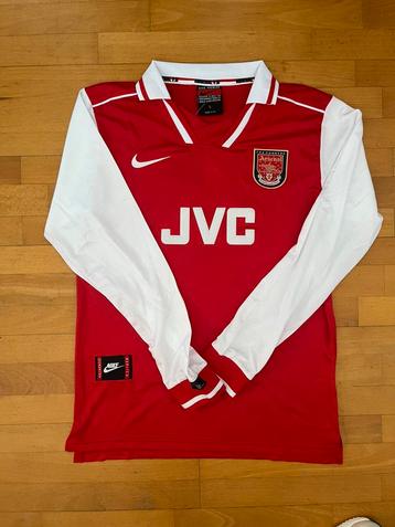 Arsenal Bergkamp Shirt #10 – Retro Nike JVC – Gunners (L) beschikbaar voor biedingen