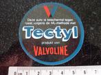 ruit sticker tectyl product van valvoline logo anti roest, Verzenden, Zo goed als nieuw, Merk