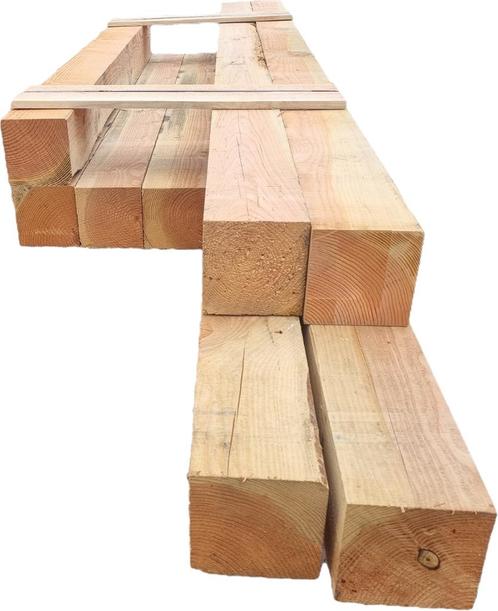 Douglas palen / balken fijnbezaagd 20.0x20.0 cm - nr: TB30, Tuin en Terras, Palen, Balken en Planken, Nieuw, Balken, 250 cm of meer