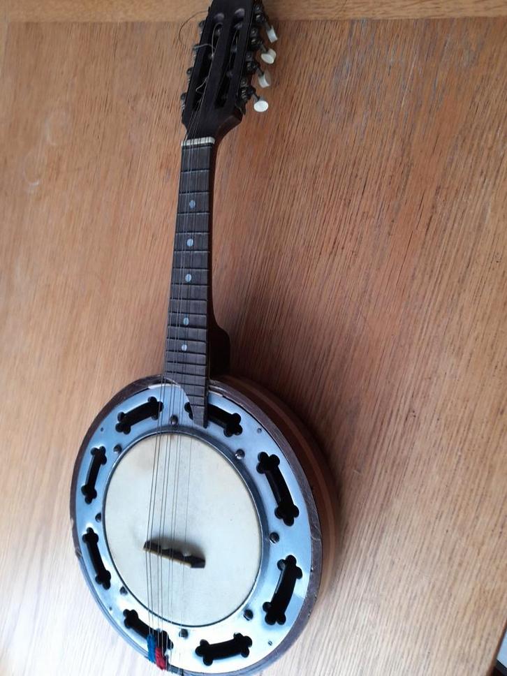 Vintage Mandoline Banjo, Muziek en Instrumenten, Snaarinstrumenten | Banjo's, Gebruikt, Mandolinebanjo, Ophalen