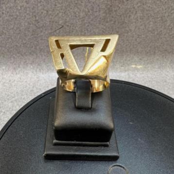 Gouden Ring | 14k | 10.10g | moderne fantasie | 19,5| 364747 beschikbaar voor biedingen
