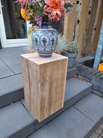 sokkel/zuil massief eiken, Huis en Inrichting, Woonaccessoires | Zuilen en Pilaren, Ophalen, Nieuw