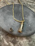 14k gouden koningsketting met kogelhanger, Sieraden, Tassen en Uiterlijk, Kettingen, Ophalen of Verzenden, Zo goed als nieuw, Goud