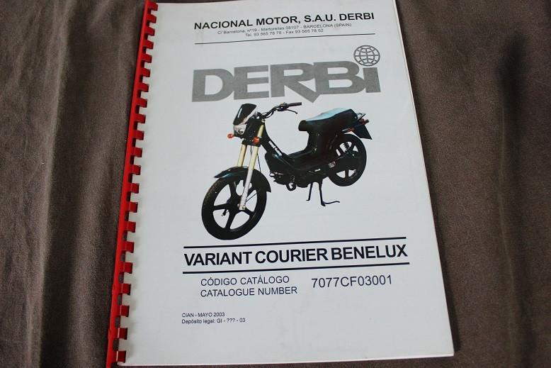 Derbi Variant Courier 2003 parts list teile katalog, Ophalen of Verzenden, Gebruikt