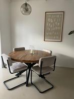 4 Goossens eetkamerstoelen (Freek), Huis en Inrichting, Stoelen, Ophalen, Gebruikt, Stof, Vier