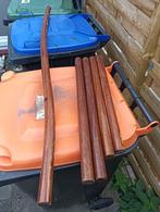 Te koop: Hardhouten trapleuning set., Gebruikt, 25 tot 50 mm, Eiken, Ophalen of Verzenden