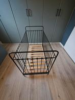 Smeed ijzeren zwart ledikant merk Diss incl. matras, Ophalen, Gebruikt, Ledikant